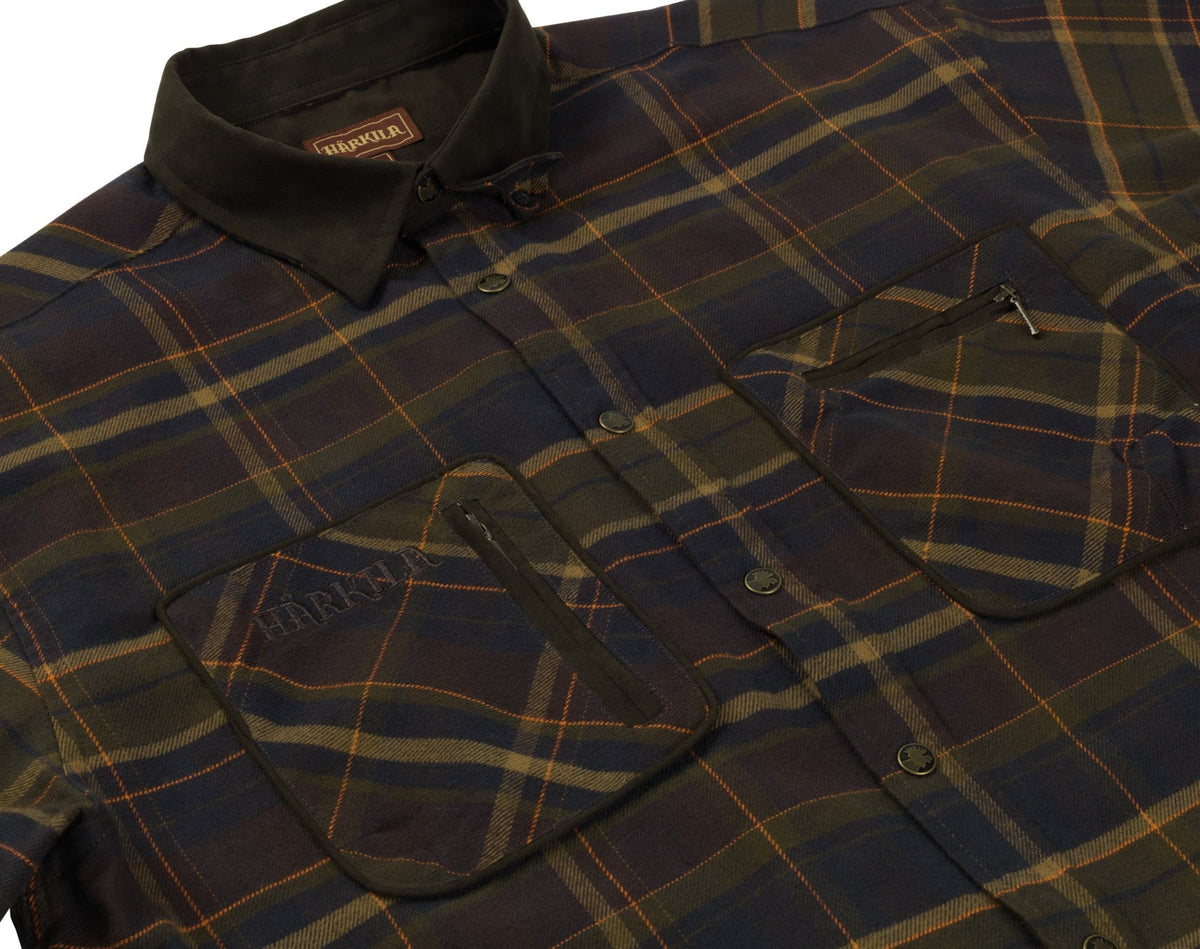 Pajala Hemd - Mellow brown check - Härkila