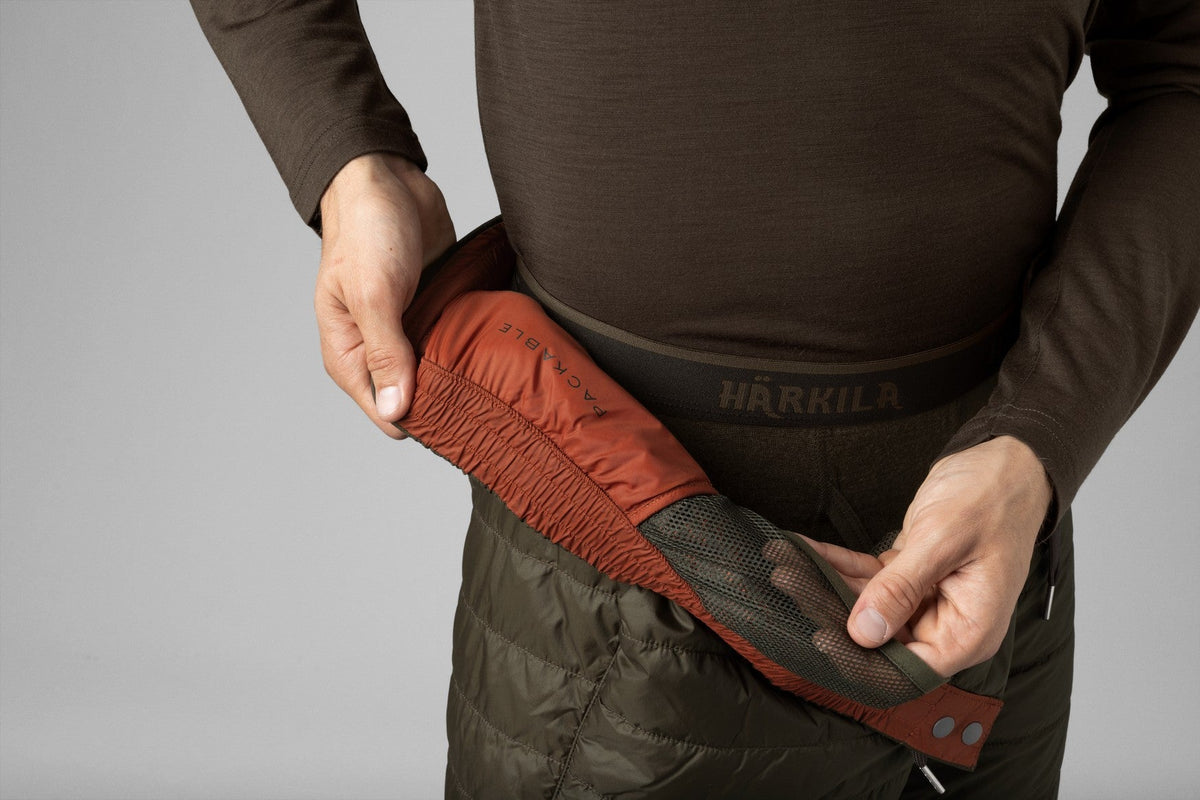 Logmar isolierte, packbare Hose Willow green - Härkila