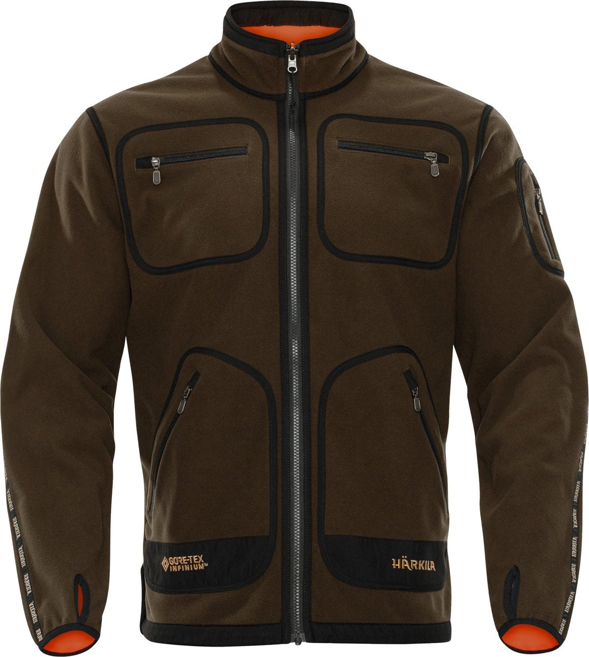 Kamko Fleecejacke - Hunting green/Orange blaze - Härkila