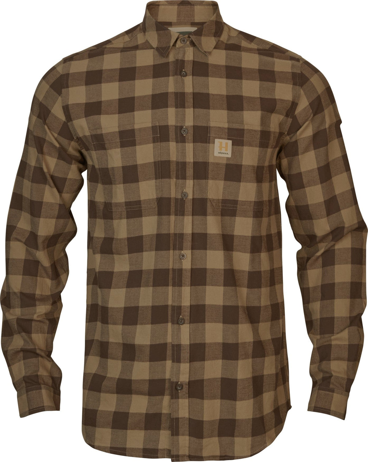 Skandinavisches L/S-Hemd - Antique Bronze Check - Härkila