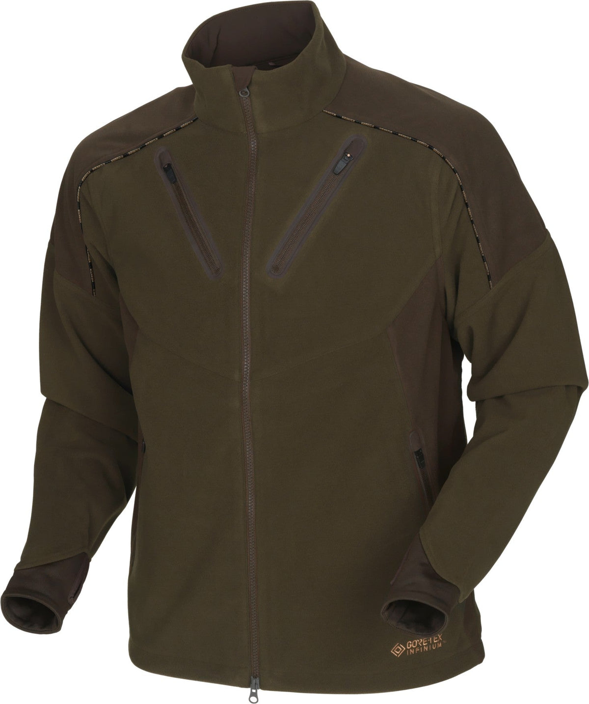 Mountain Hunter Fleecejacke Hunting green/Shadow brown - Härkila