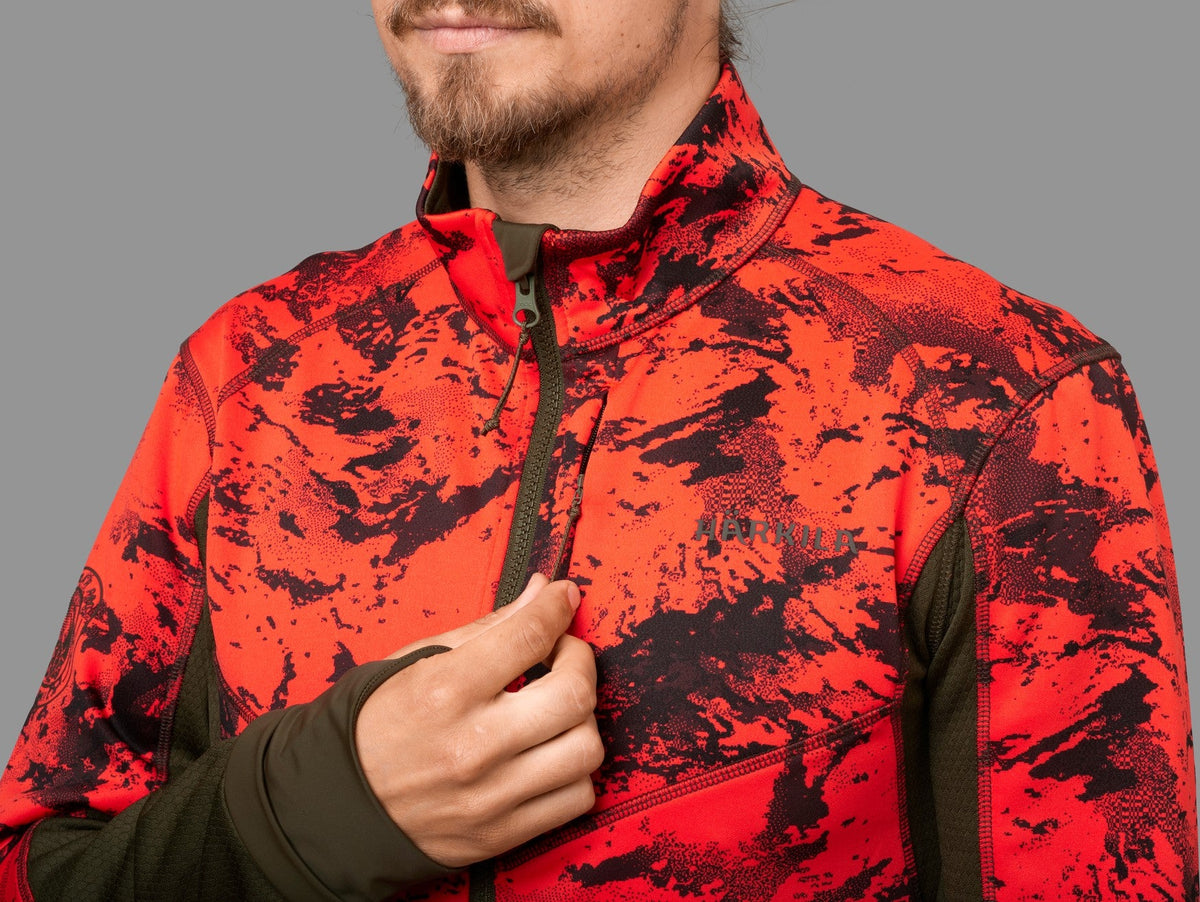 Wildboar Pro Camo-Fleecejacke AXIS MSP®Wildboar orange/Shadow brown - Härkila