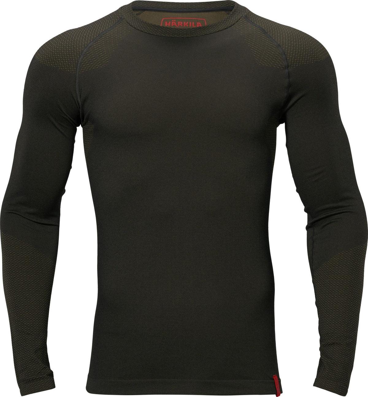 Base active Langarm mit Rundhalsausschnitt Dark willow green - Härkila