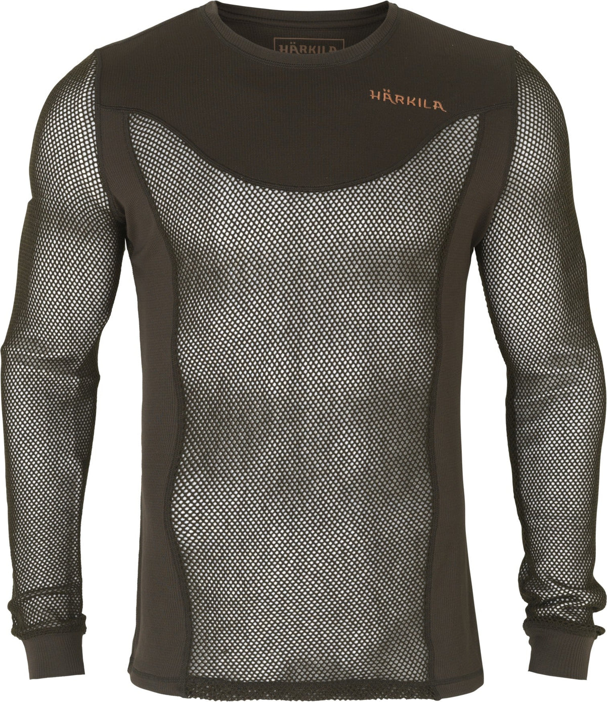 Base Mesh Crew-Neck Shadow Brown - Härkila