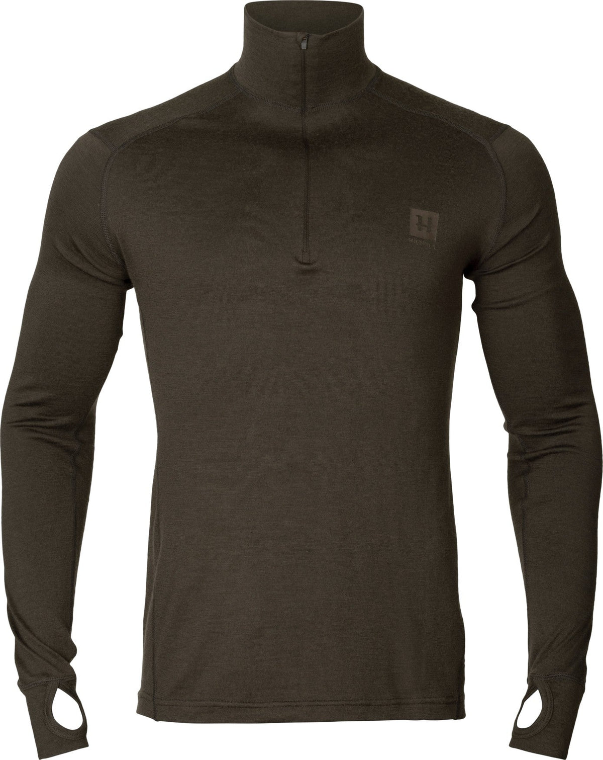 Basis All Season Halbe Zip Shadow Brown - Härkila