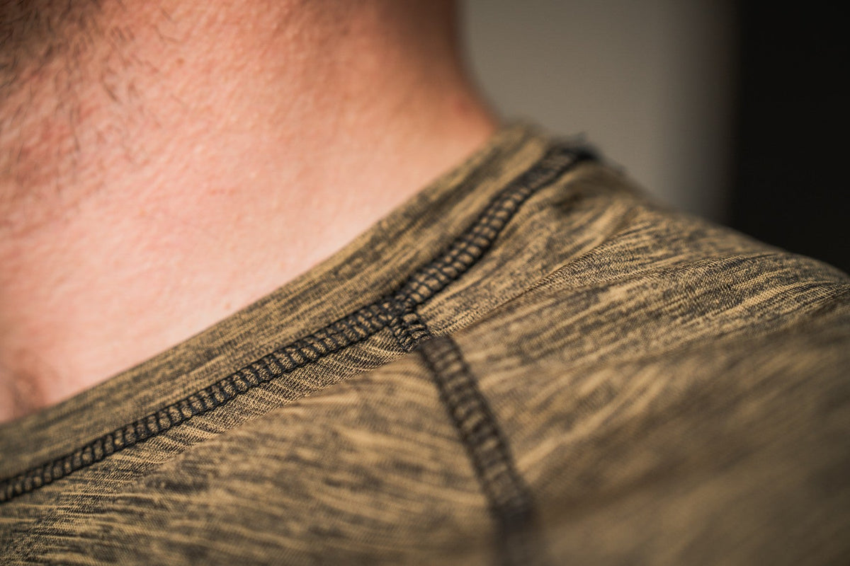 Peak T-Shirt Military Olive Melange - Seeland