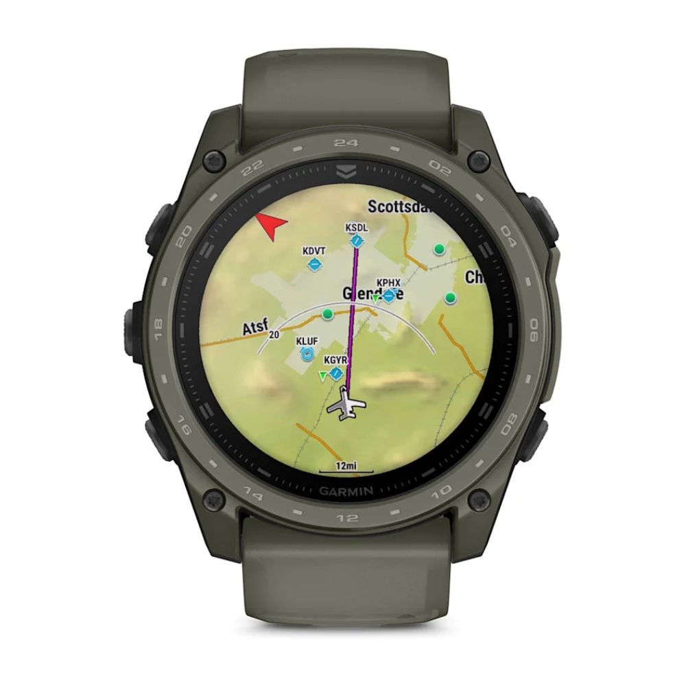 tactix® 8 – 51 mm, AMOLED, Cerakote®-Beschichtung, Inklusive Applied Ballistics Ultralight™ Solver und Olive Cerakote®-Beschichtung – Garmin