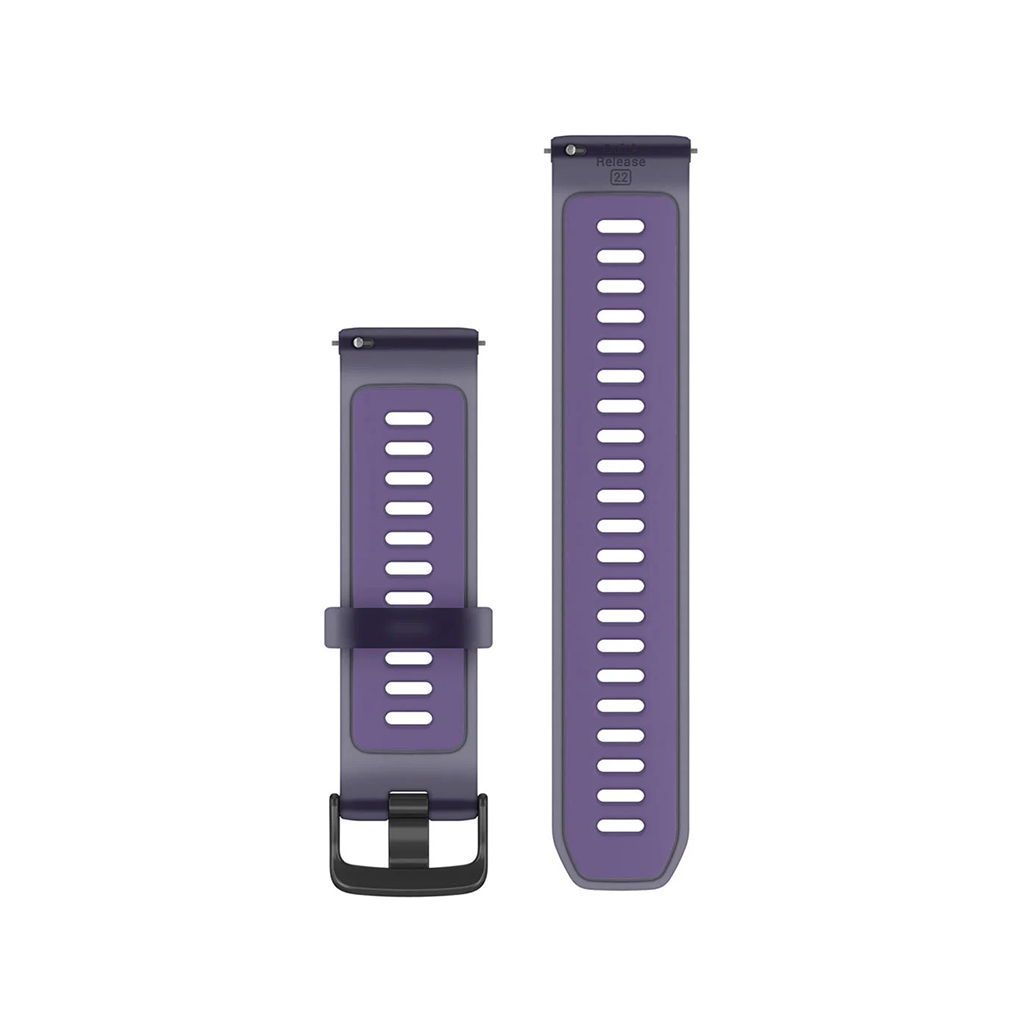 Quick Release remme (22 mm), Gennemskinnelig Imperial Purple/Indigo med Slate hardware 3