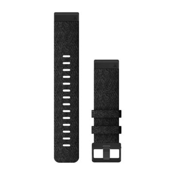 QuickFit® 22 urremme, Jacquardvævet nylonrem – Sort 2