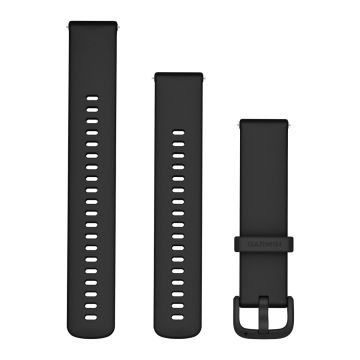 QuickFit® 22 remme, Sort silikone (Dykkersæt med 3 dele) 3