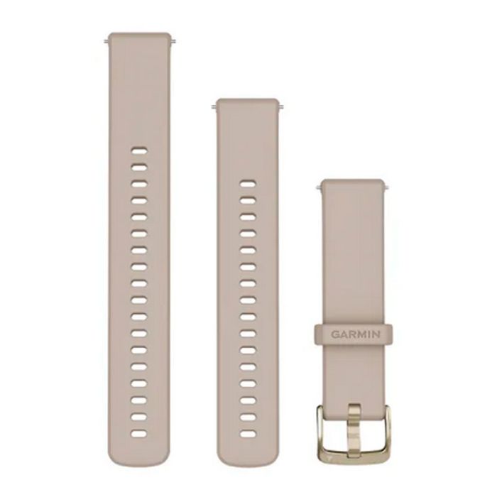 Quick release-remme, French Grey, Soft Gold hardware 1