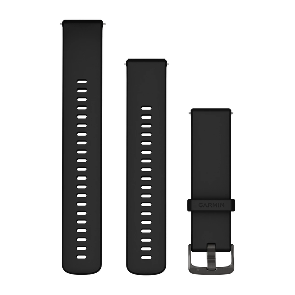 Quick Release remme (18 mm), Sort, Slate hardware 3