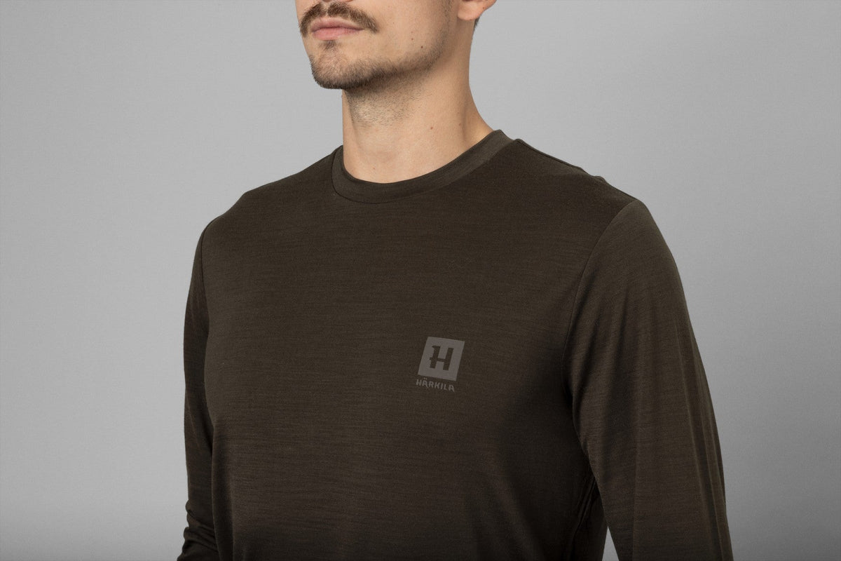Base All Season L/S T-Shirt - Shadow brown - Härkila