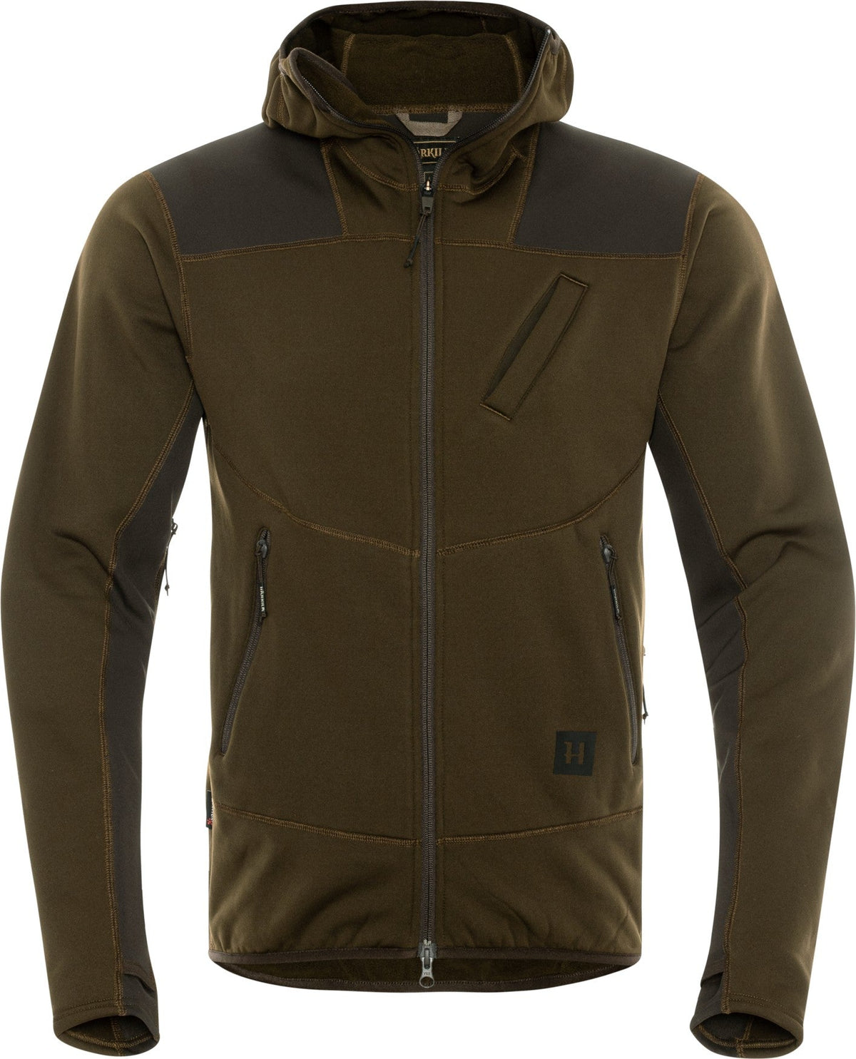 Deer Stalker - Fleece-Hoodie Willow green/Shadow brown - Härkila