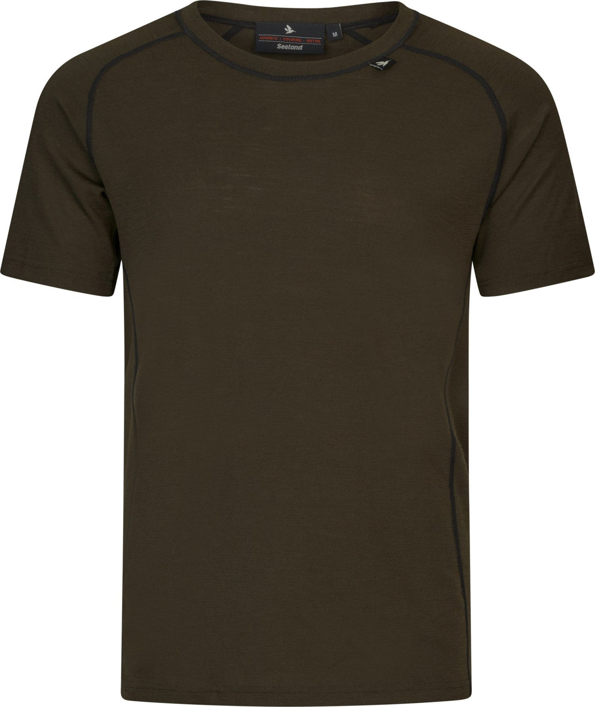 Apex Merino T-Shirt Pine green - Seeland