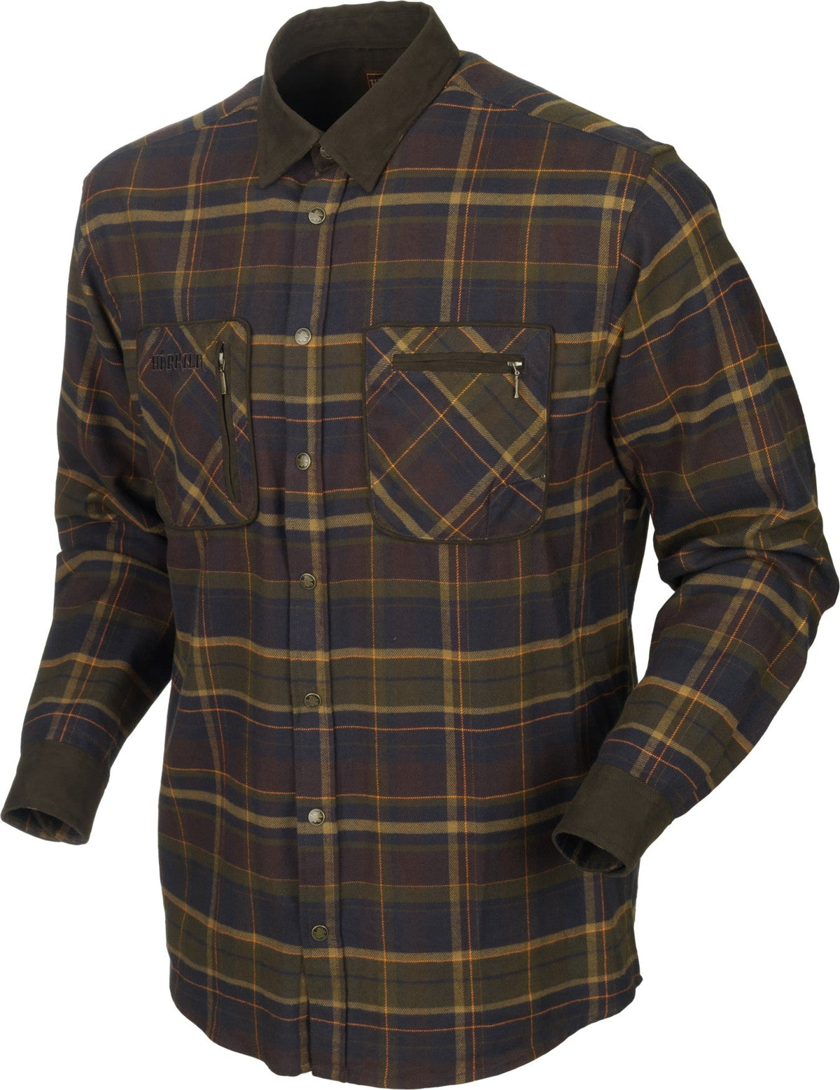 Pajala Hemd - Mellow brown check - Härkila