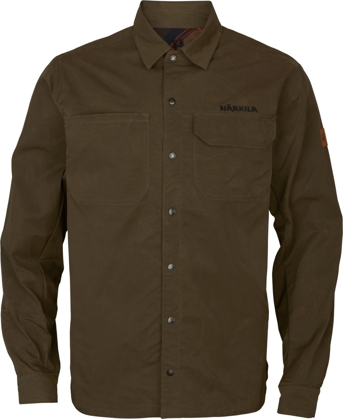 Eirik Wendbare Hemdjacke Dunkel warmes Oliv/Bordeaux - Härkila