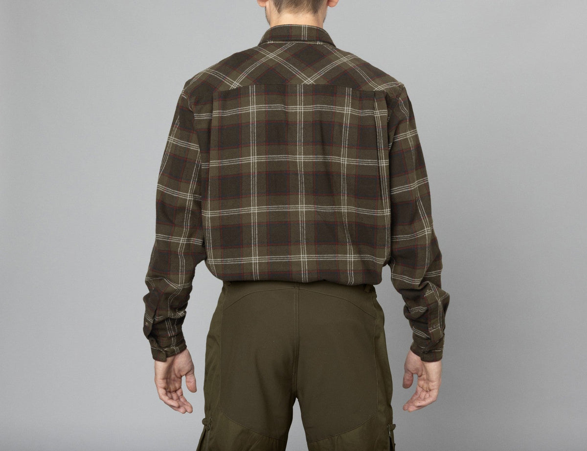 Glen Flannel Hemd - Pine green check - Seeland