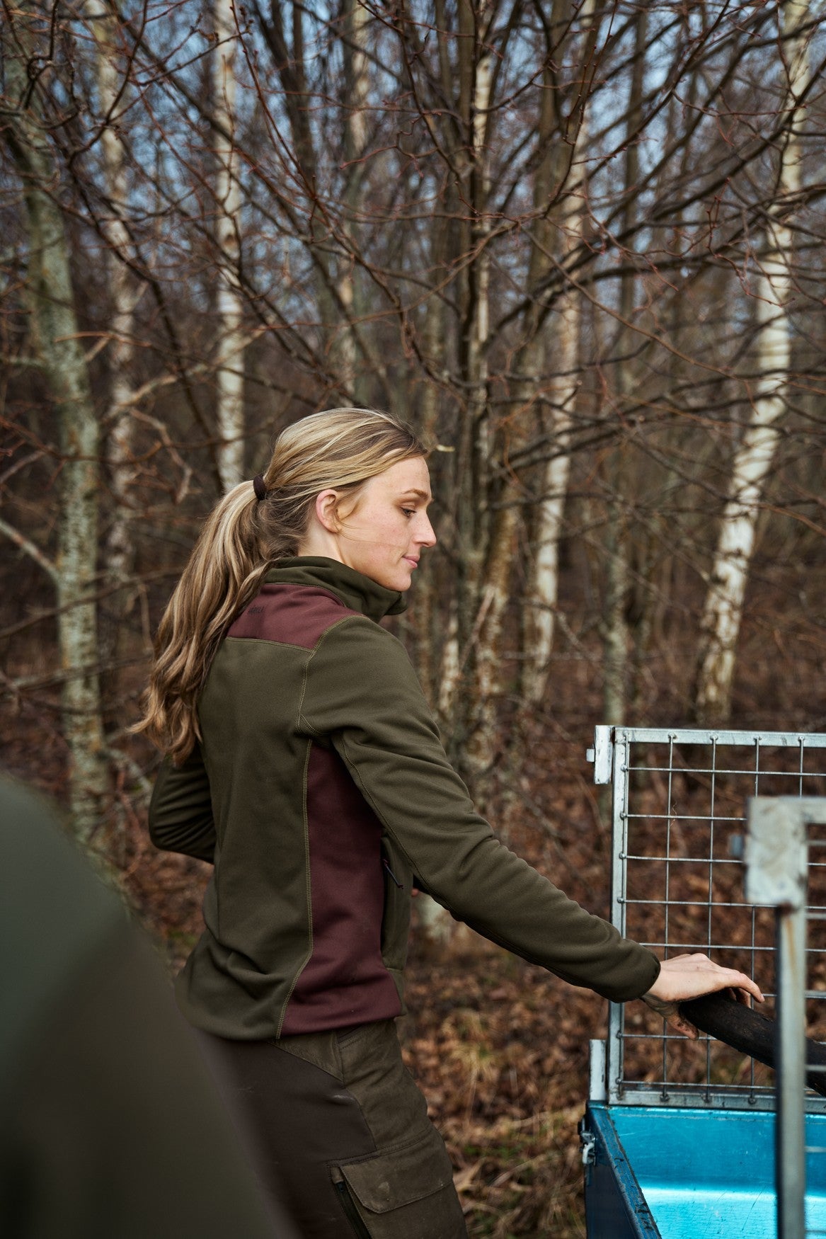 Oda Damen-Fleecejacke Willow green - Härkila
