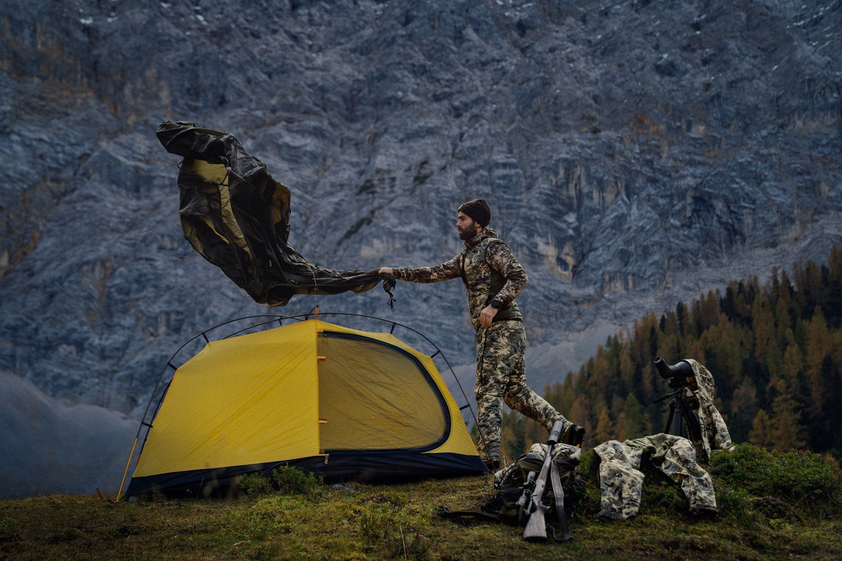 Mountain Hunter Expedition wendbare Daunenweste AXIS MSP®Mountain/Shadow braun - Härkila