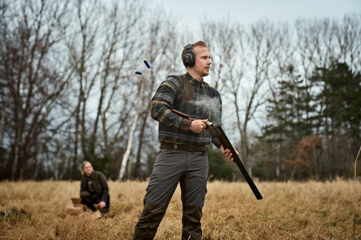 Jarne Shooting Langarmhemd Dunkeloliv - Härkila