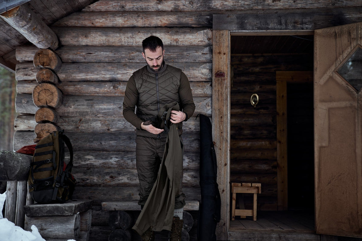 Logmar isolierte, packbare Hose Willow green - Härkila