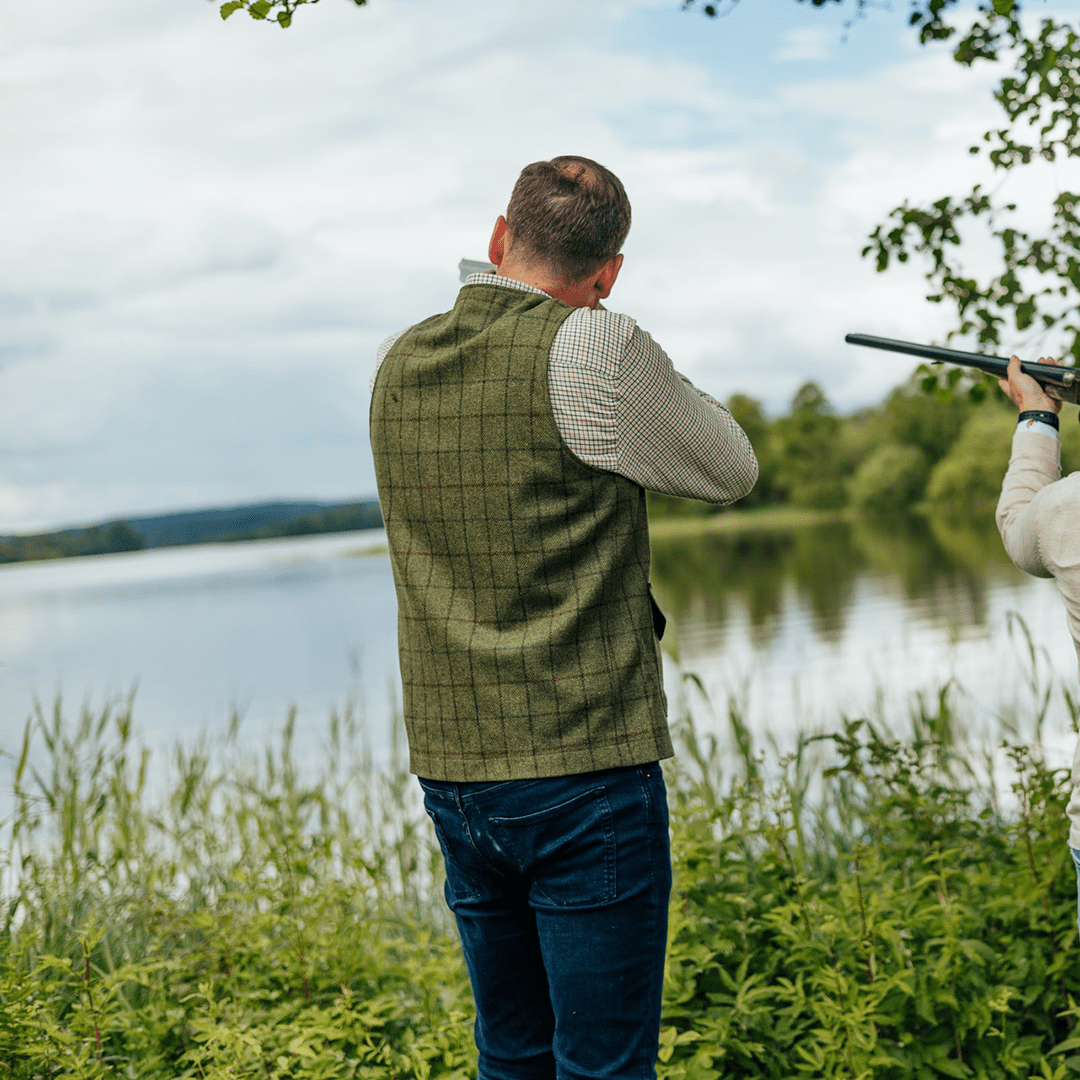 1919 Classic M Jagd Weste Tweed Grün - Swedteam
