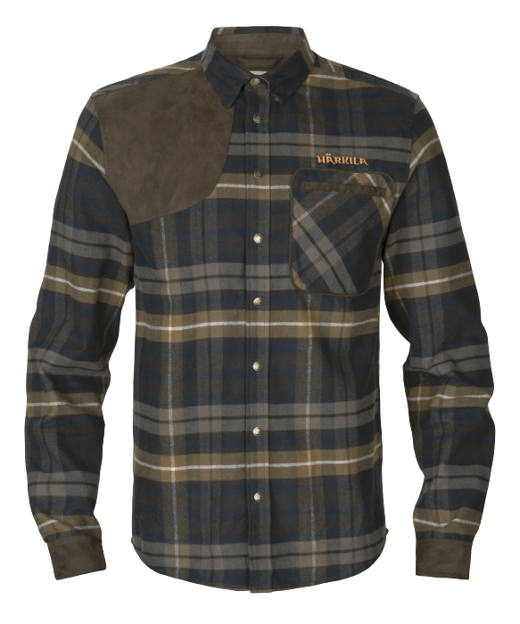 Jarne Shooting Langarmhemd Dunkeloliv - Härkila