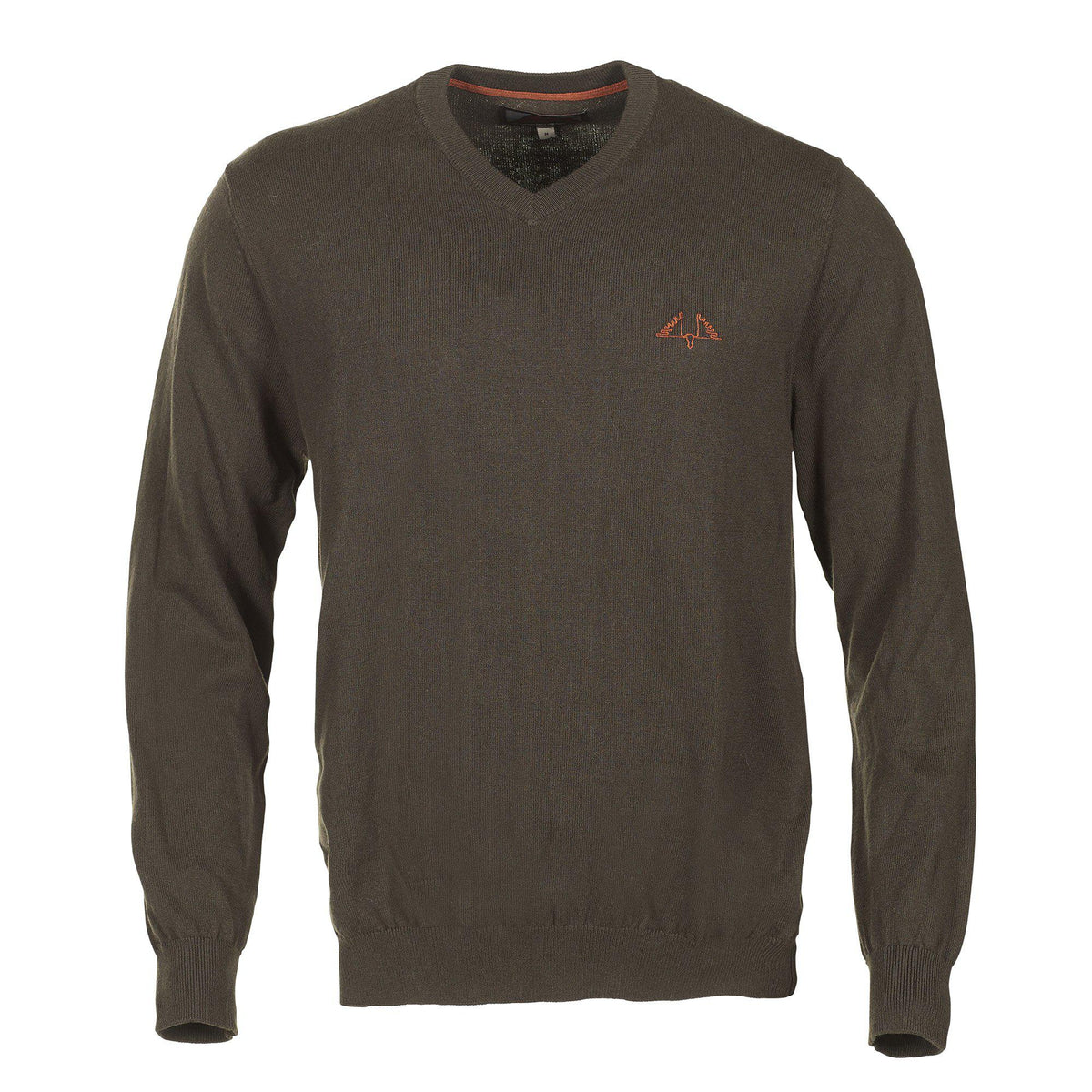 Crest Pullover mit V-Ausschnitt Grün - Swedteam