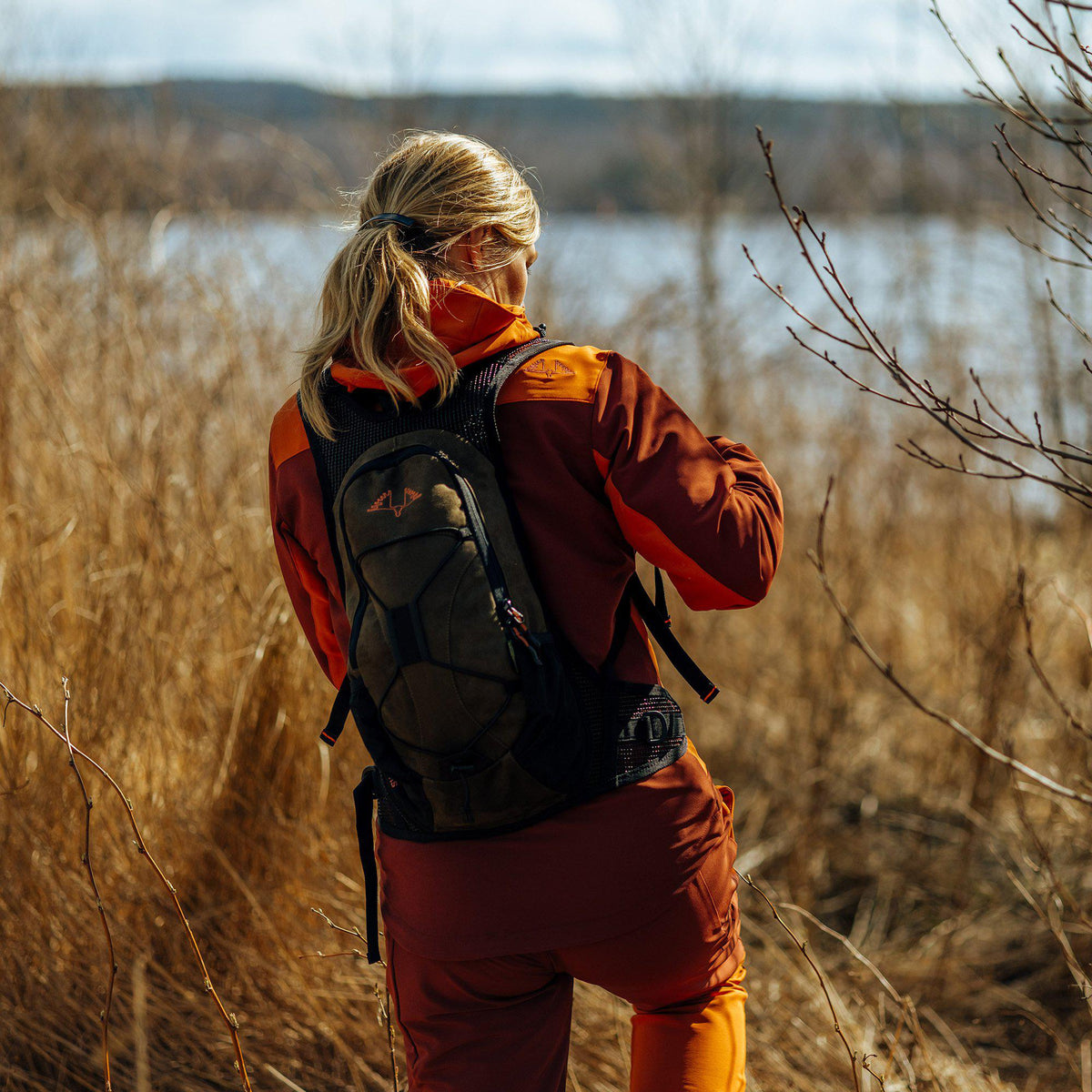 Lynx Damen Antibite Jagdjacke - Dunkles Orange - Swedteam