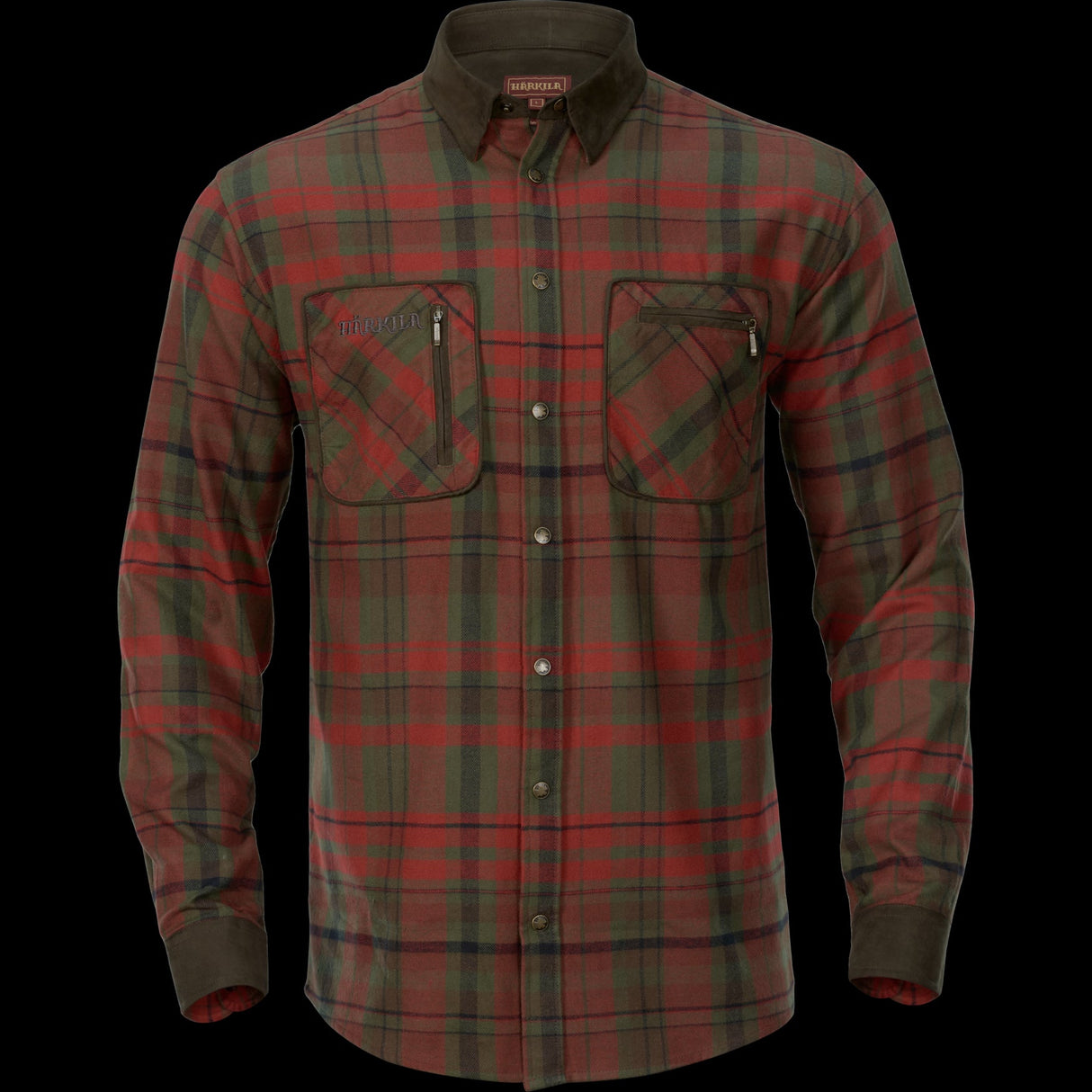 Pajala Hemd - Red autumn check - Härkila