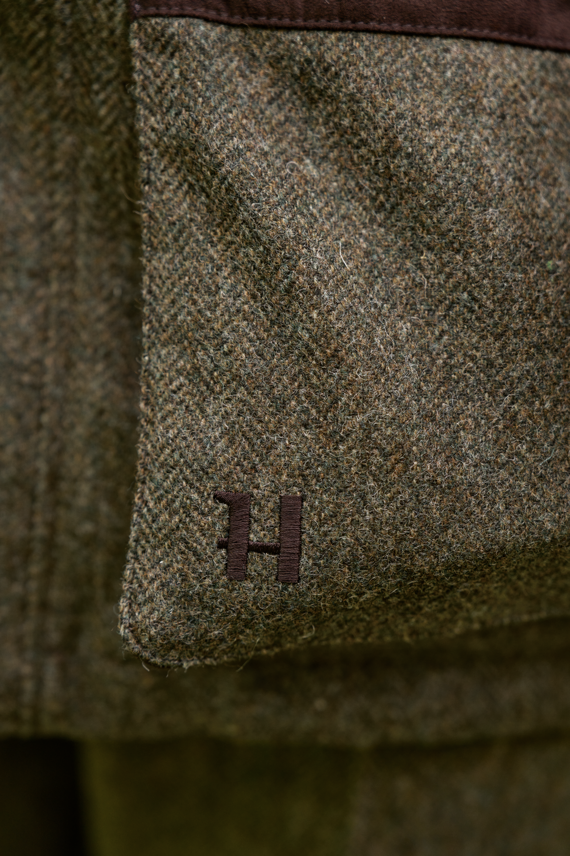 GTX-Jacke Forest green/Fischgrätmuster – Härkila