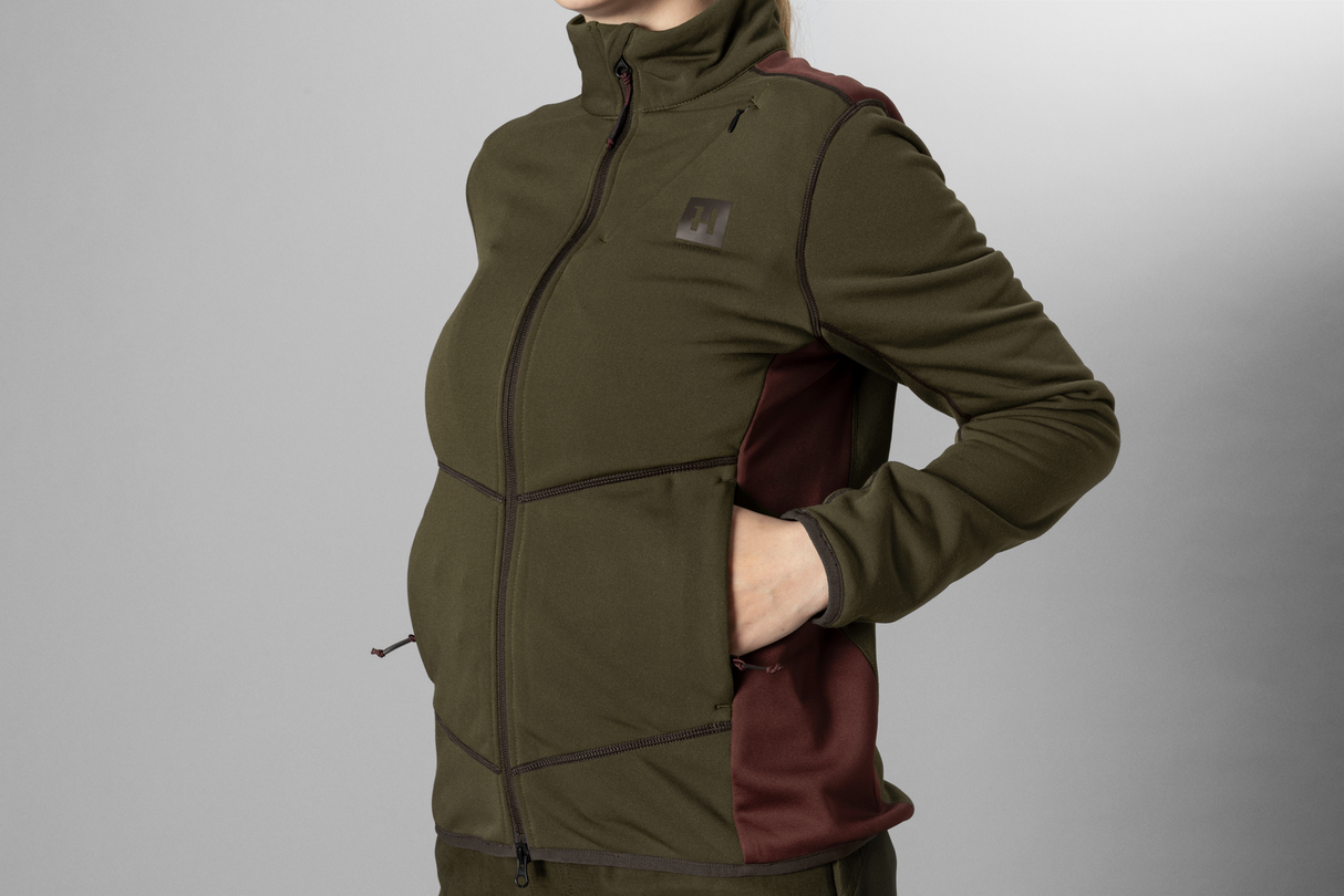 Oda Damen-Fleecejacke Willow green - Härkila