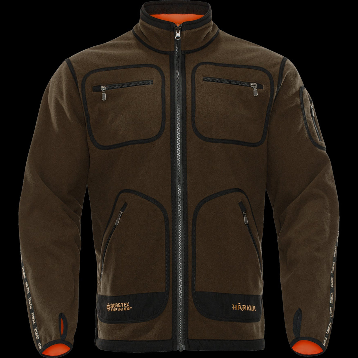 Kamko Fleecejacke - Hunting green/Orange blaze - Härkila