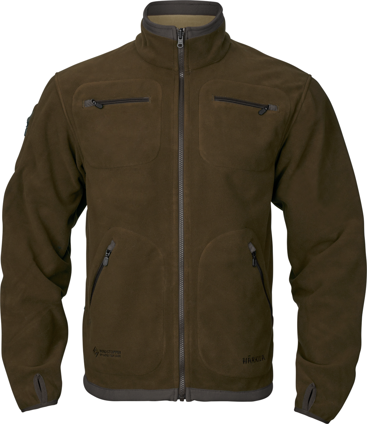 Fleecejacke Dark antique bronze/Willow green – Härkila