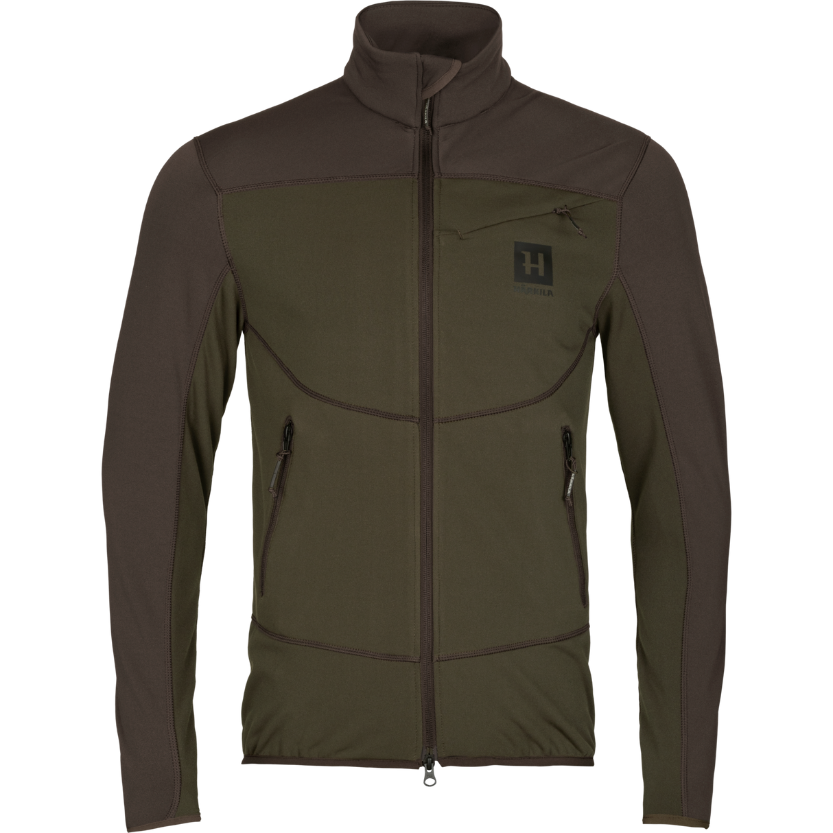 Olaf Fleecejacke - Willow green/Shadow grey - Härkila