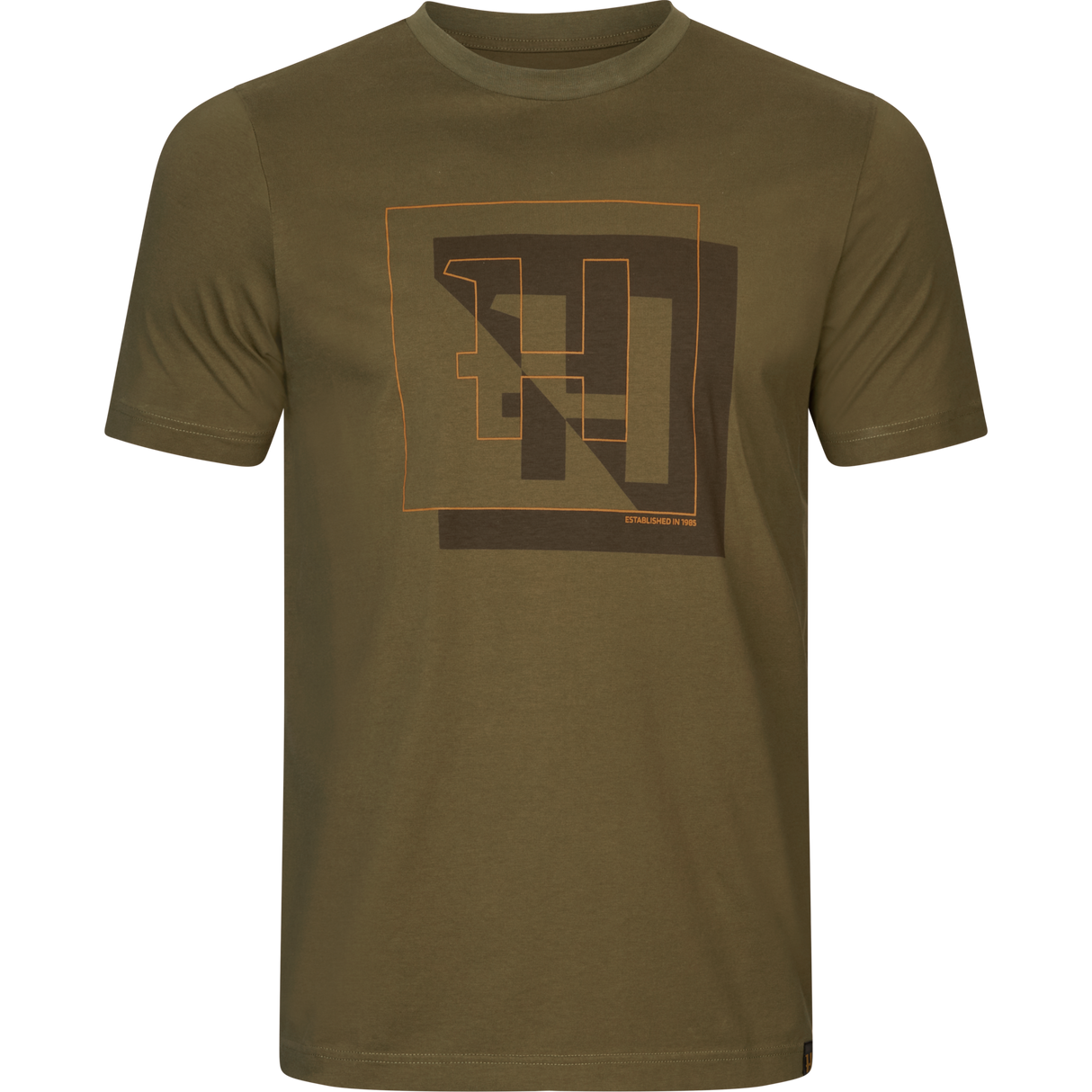 H-Logo S/S T-Shirt Dunkeloliv - Härkila