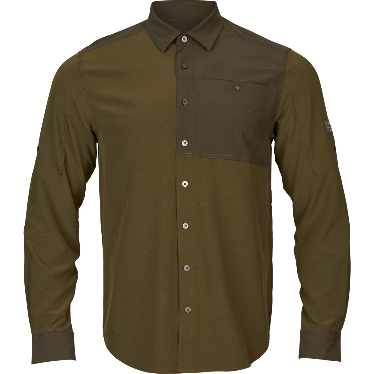 Logmar leichtes Langarmshirt Dark olive/Willow green - Härkila