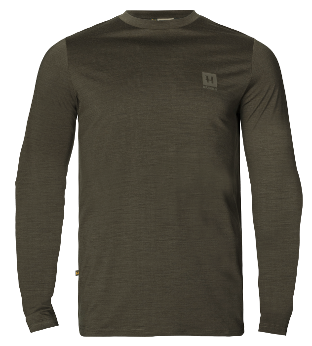 Base-Layer L/S T-Shirt für alle Jahreszeiten Willow green - Härkila
