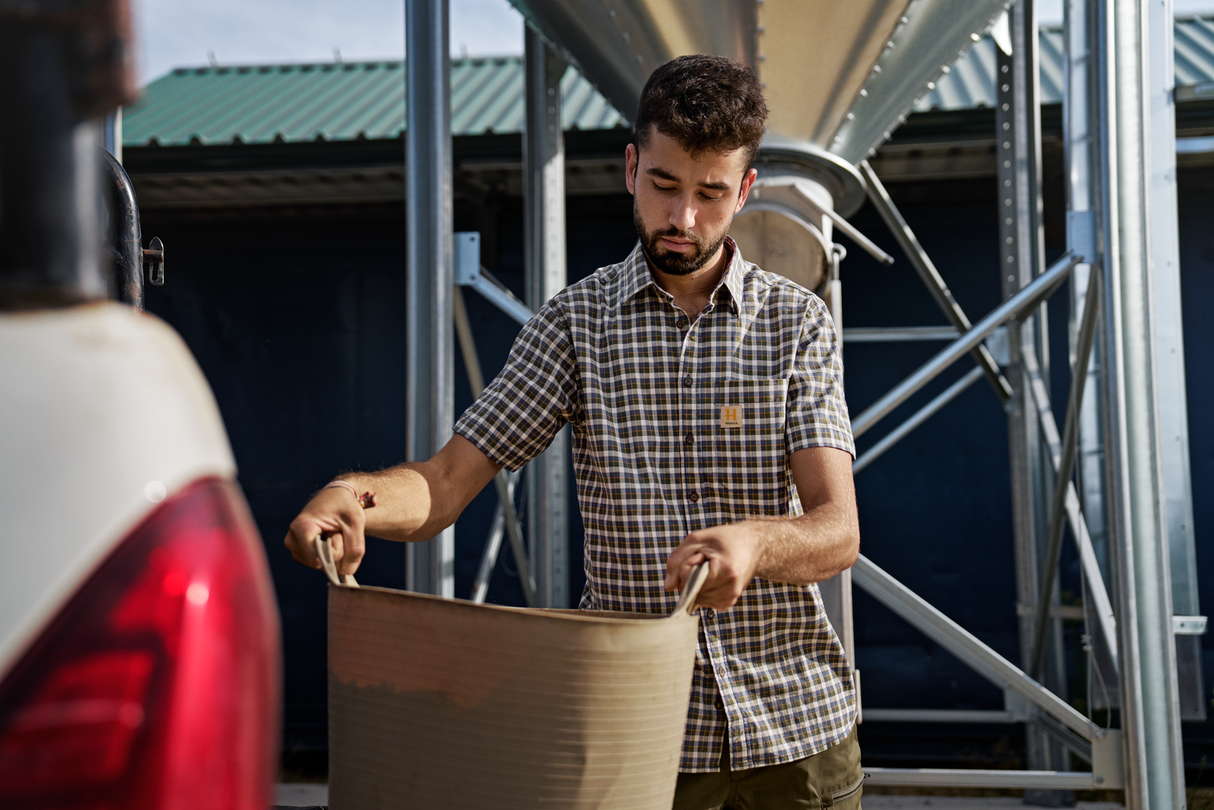 Fjell S/S-Hemd Naval Blue Check - Härkila