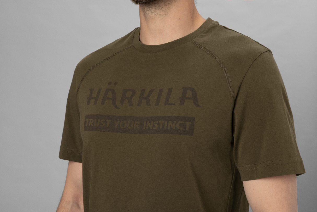 Logo S/S T-Shirt - Willow Green - Härkila
