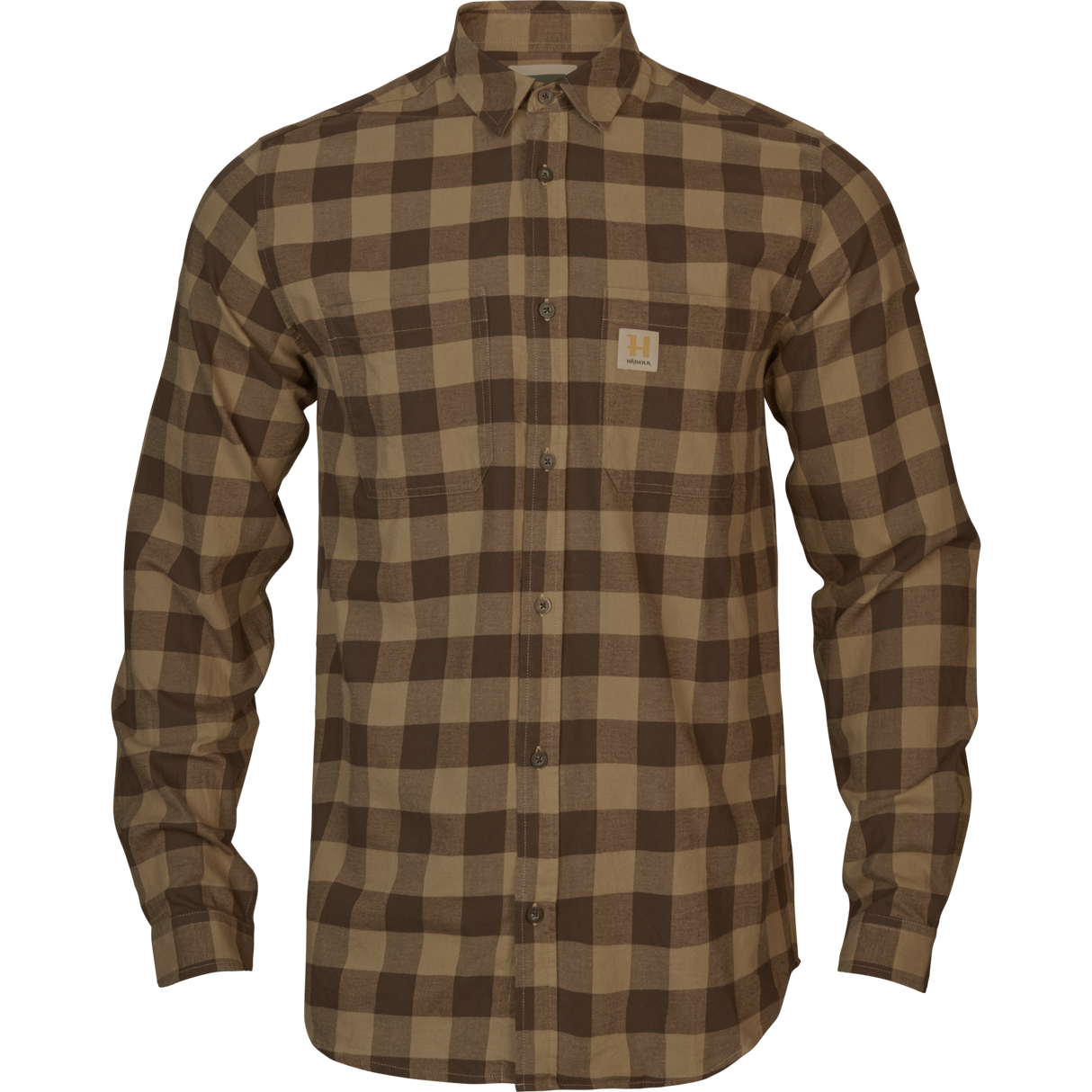 Skandinavisches L/S-Hemd - Antique Bronze Check - Härkila