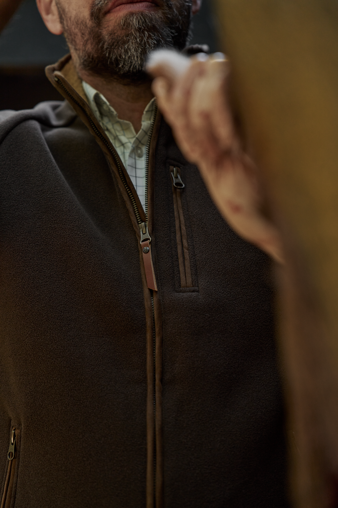 Sherpa Fleeceweste Demitasse brown – Härkila