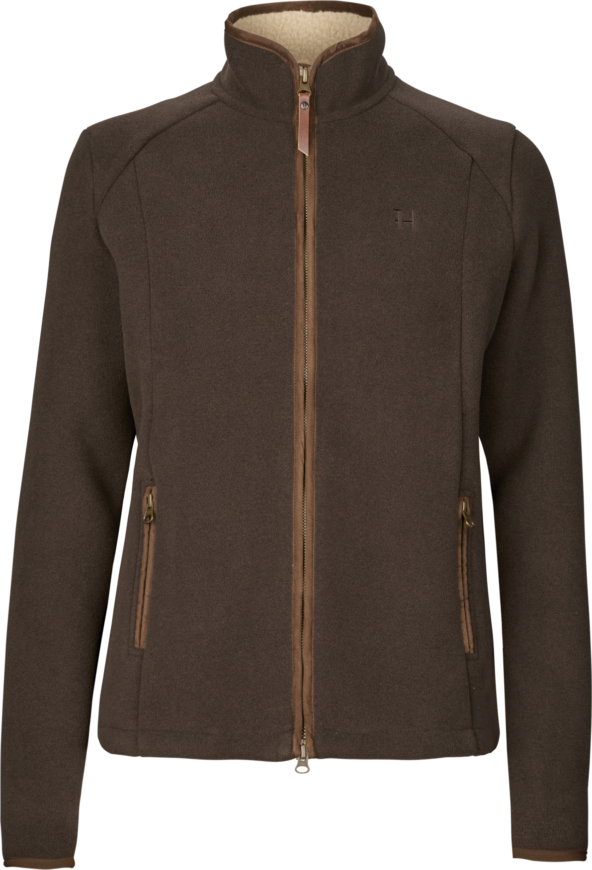 Sherpa-Fleecejacke Damen Demitasse brown – Härkila