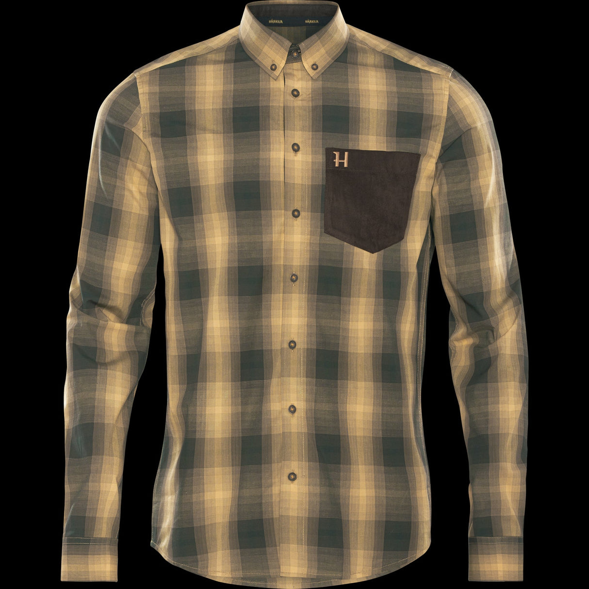 Akkan Hemd - Gelb/Schwarz - Härkila