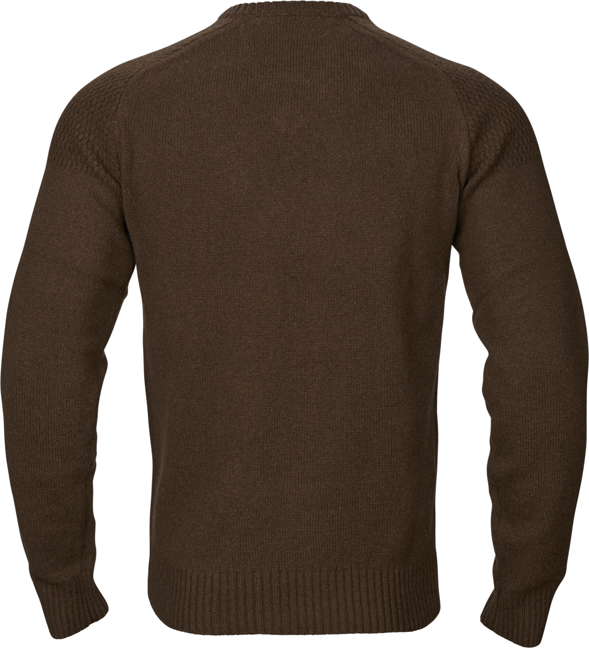 Merino-Pullover mit V-Ausschnitt Demitasse brown – Härkila
