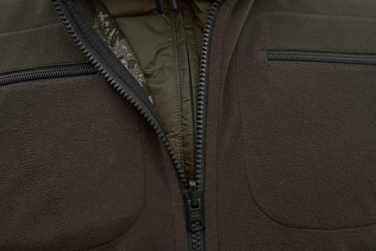 NOCTYX WSP Wende-Fleecejacke AXIS MSP®Schwarz/Willow green – Härkila