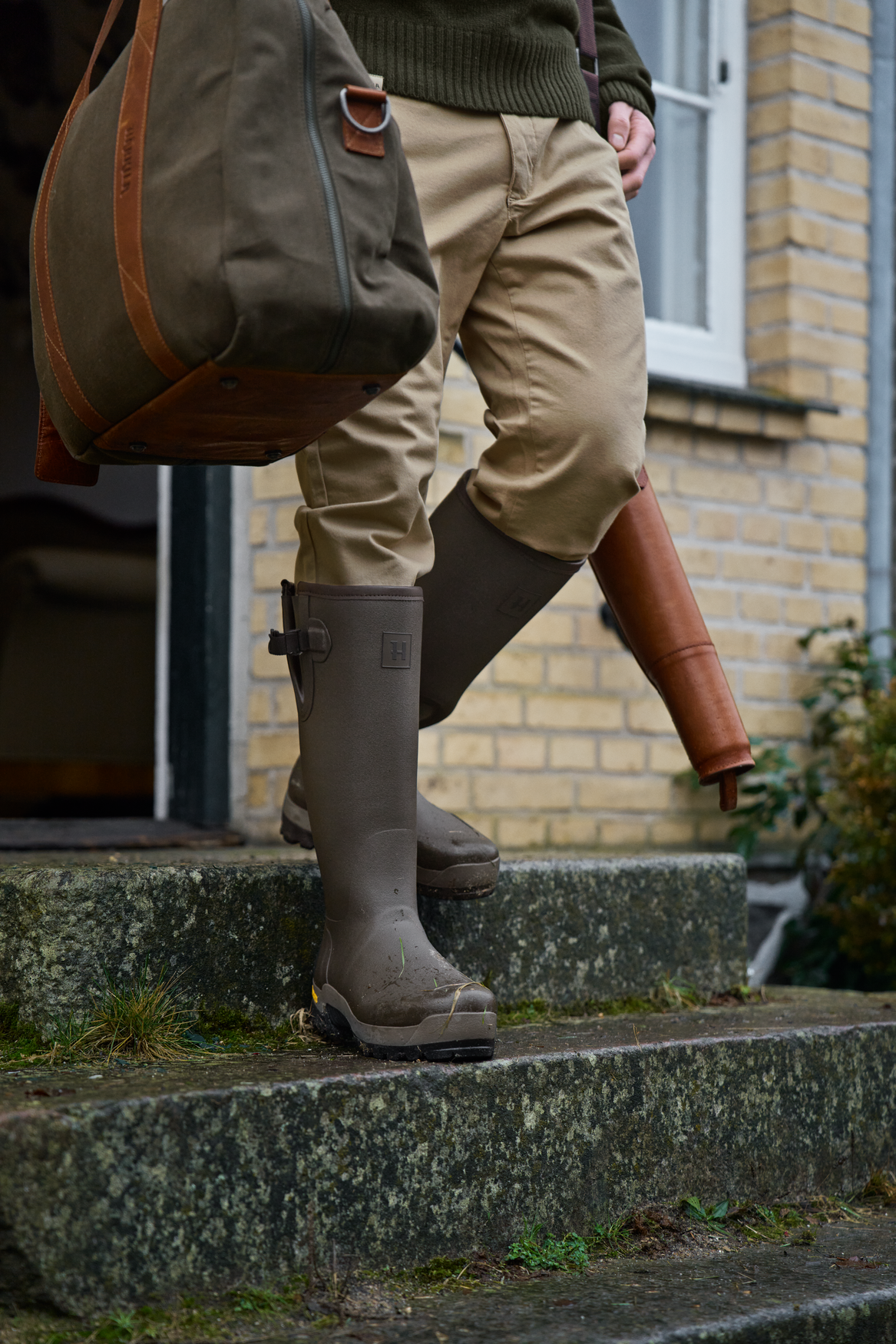Forester Gummistiefel mit Keil - Dark willow green – Härkila