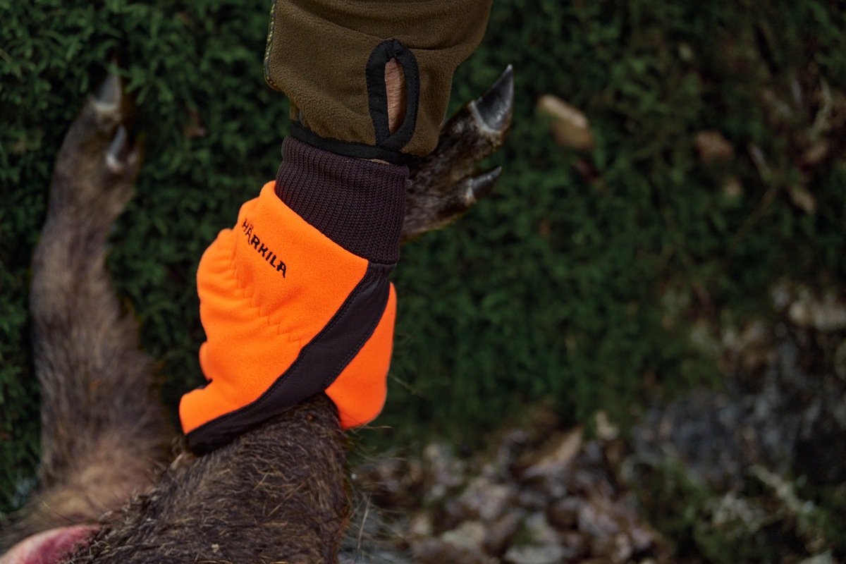 Wildboar Pro Shooter Blaze WSP Handschuhe - Orange blaze/Braun – Härkila