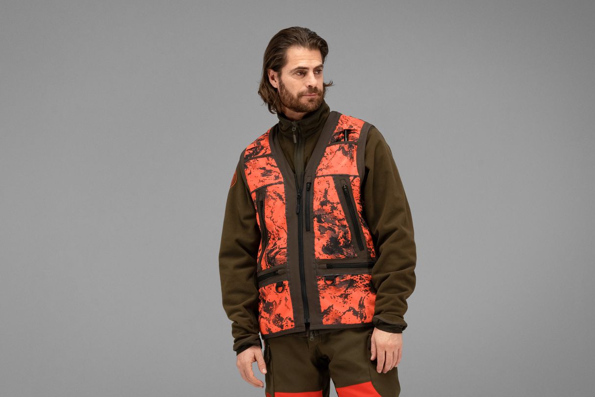 Wildboar Pro - Sicherheitsweste AXIS MSP® Orange Blaze/Shadow brown - Härkila